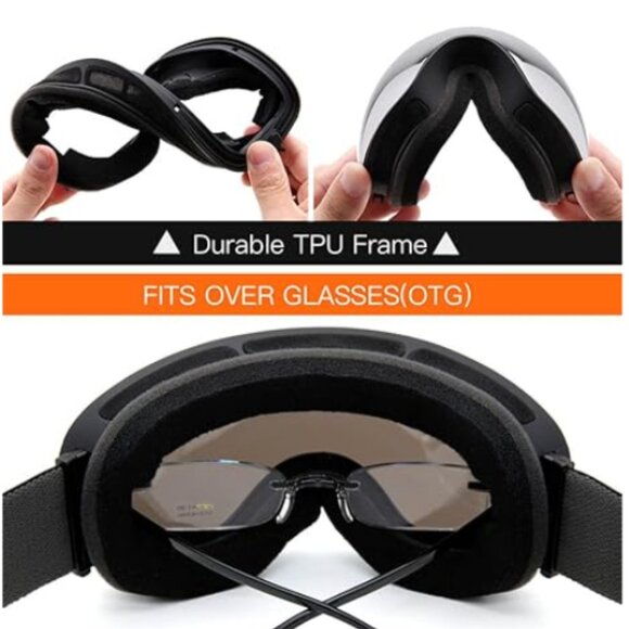 Ski Snowboard Goggles DETACHABLE LENS SYSTEM - Picture 6 of 6